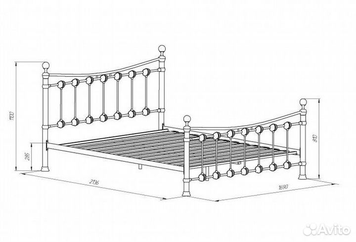 Кровать Металлическая