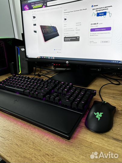 Игровая клавиатура и мышь Razer Huntsman Elite