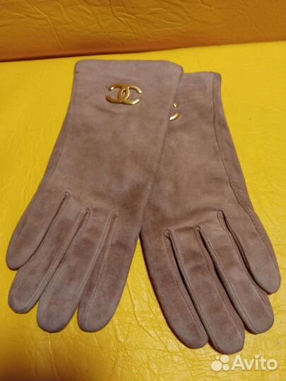 Перчатки замшевые женские