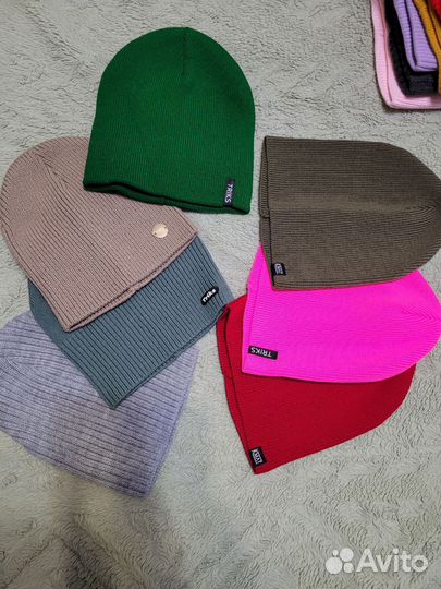 Шапки женские (подростковые) однослойные