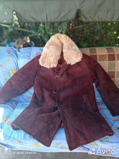 Дубленка с натуральным мехом и кожей