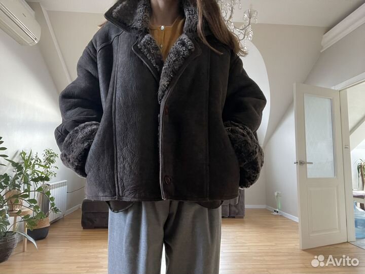 Дубленка натуральная оверсайз