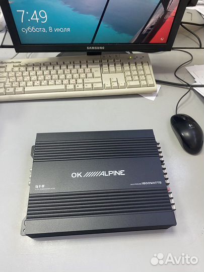 Автомобильный усилитель 4х канальный