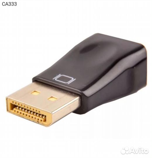 Переходник vcom DisplayPort (M) - VGA (F), CA333