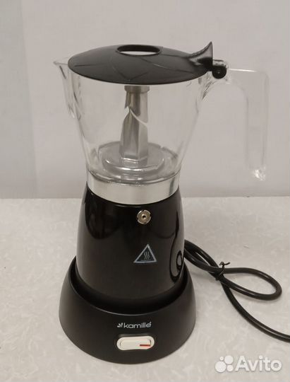 Кофеварка гейзерная электрическая Kamille 2602, че