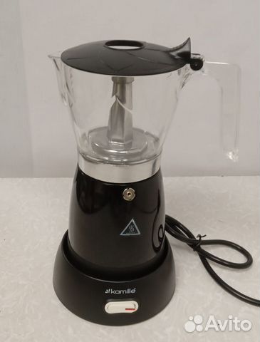 Кофеварка гейзерная электрическая Kamille 2602, че