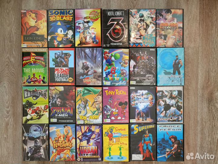 Картриджи Sega в боксах (85 шт) Часть 2, От M до Z