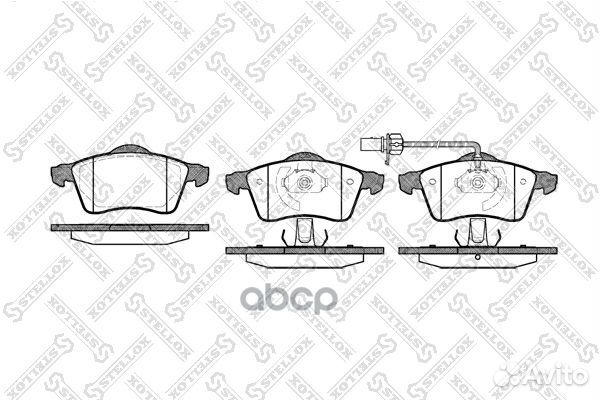 629 001BSX колодки дисковые п. с антискрип. пла