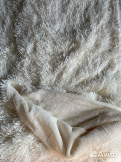 Плед пушистый травка