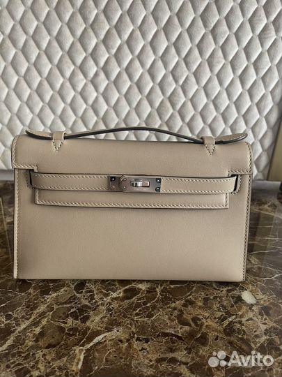 Сумка hermes kelly pochette swift