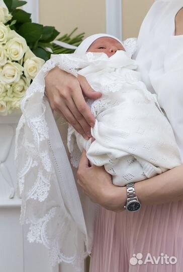 Плед детский на выписку летний