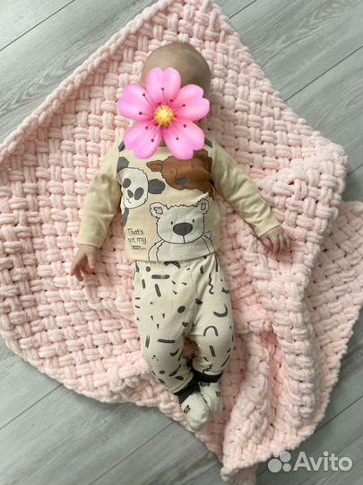 Плед детский, плед на выписку