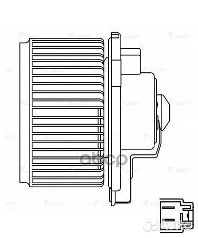 Э/вентилятор отоп. toyota land cruiser 100 (98)