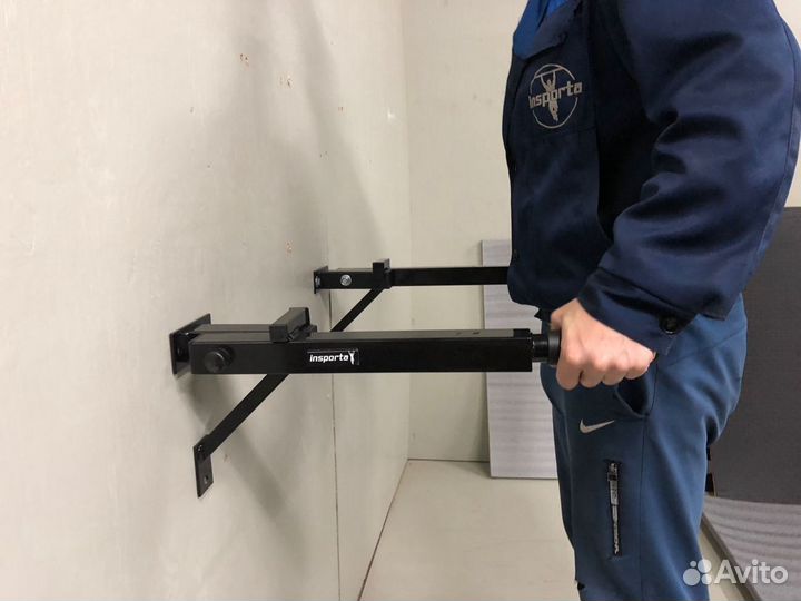 Брусья складные настенные черные