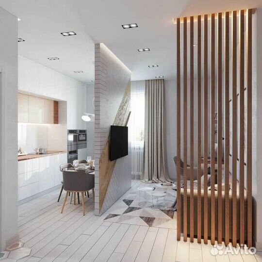 Реечные перегородки