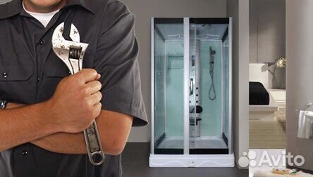 Установка и ремонт душевых кабин и сантехники