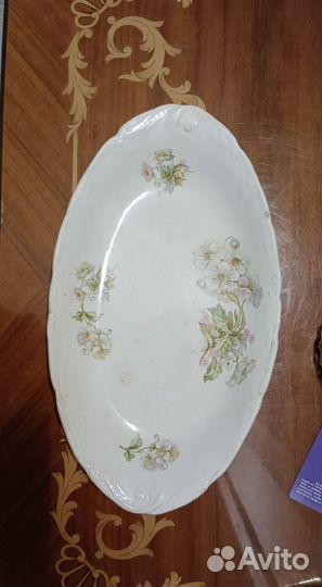 Блюдо фарфор кузнецовский завод