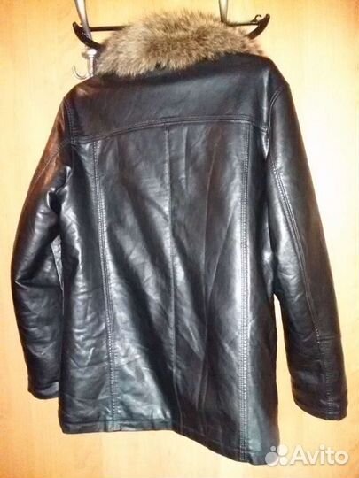 Куртка кожа,на меху.Жилет