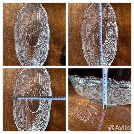 Ладья большая, салатник лзхс хрусталь СССР