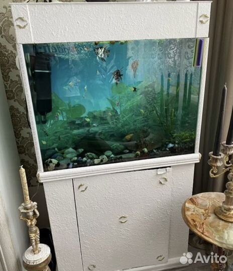 Аквариум с тумбой 130 литров