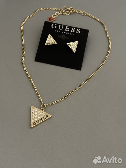 Бижутерия guess серьги и кулон новые