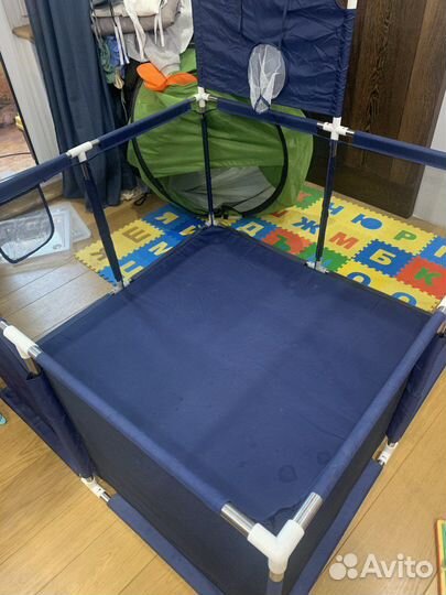 Манеж детский 1,5*1,5 с баскетбольным кольцом