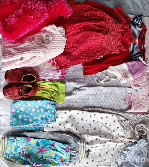 Вещи для девочки пакетом размер 68 74
