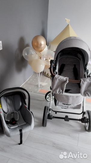 Коляска luxmom 3 в 1 б/у