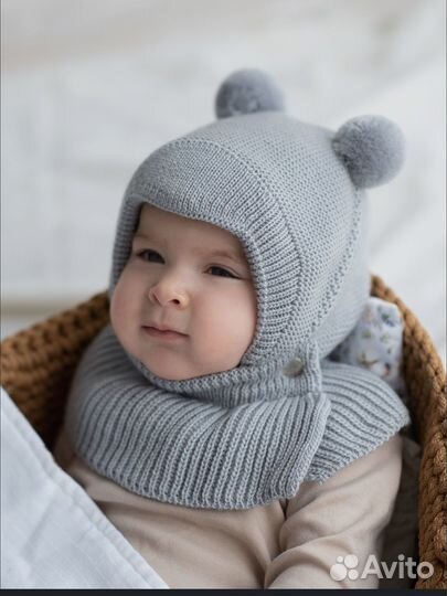 Шапка зима капор детская Журавлик (38-40)