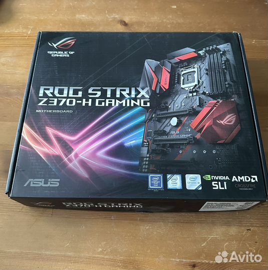Материнская плата asus ROG strix Z370-H gaming