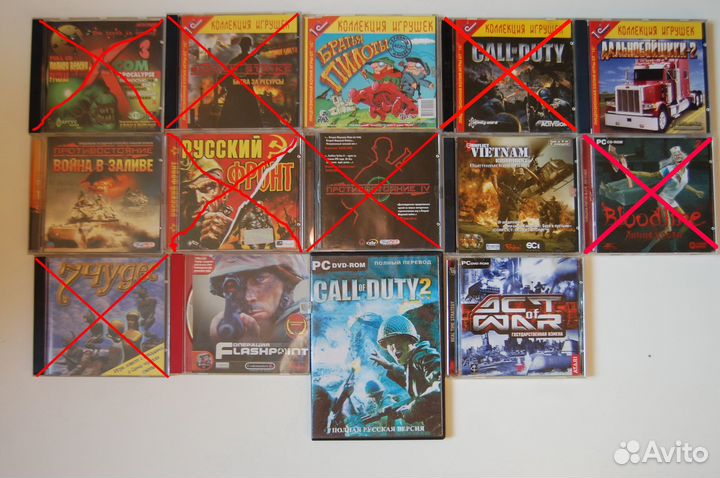 Компьютерные игры CD с играми конца 90-2000х годов