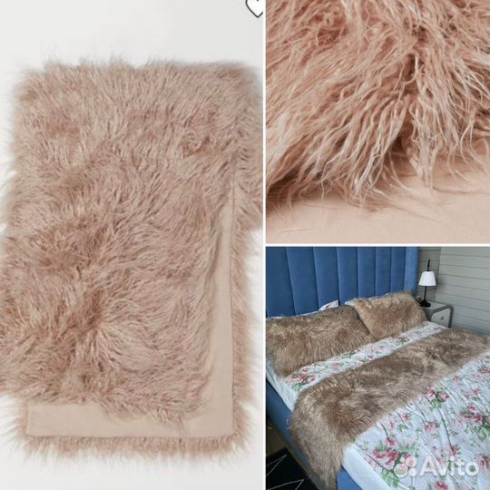 Дорожка на кровать и чехлы на подушку hm home