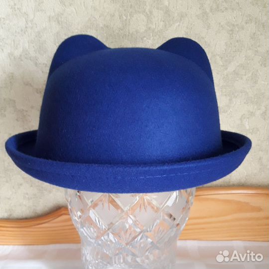 Фетровая шляпка с ушками