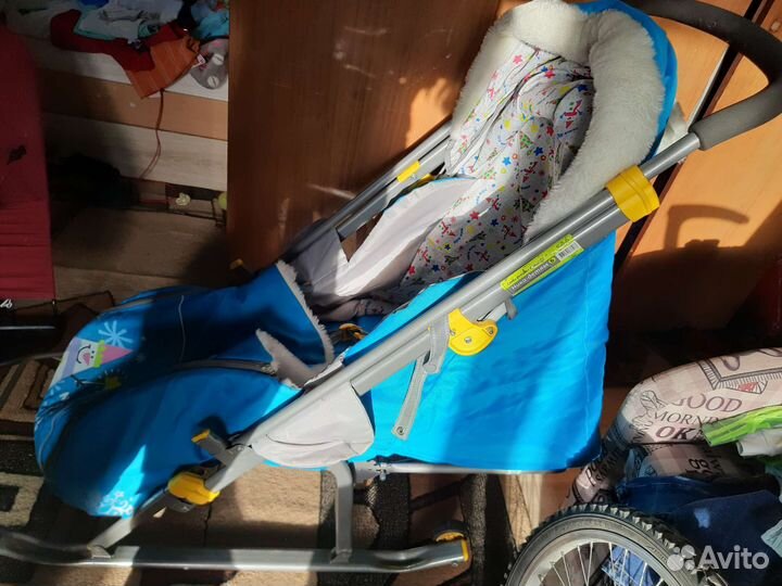 Санки коляска ника детям