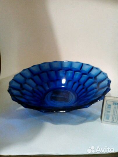 Синее стекло кобальт СССР