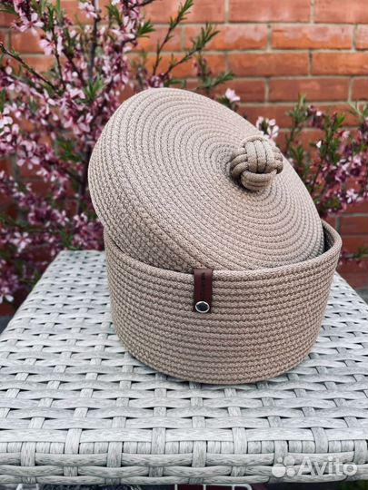 Корзина для хранения с крышкой