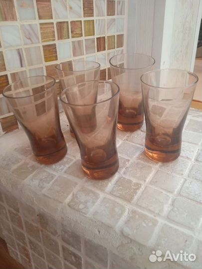 Стопки из тонированного стекла