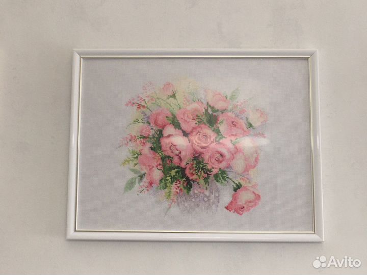 Набор для вышивания крестиком, остатки