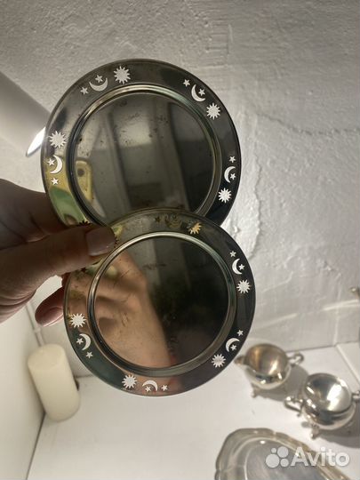 Костеры Серебрение винтаж Швеция