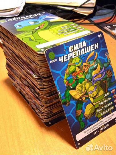 Карточки Черепашки-ниндзя