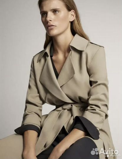 Massimo dutti тренч плащ