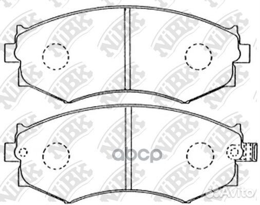 PN2176-nibk колодки дисковые п Nissan Primera