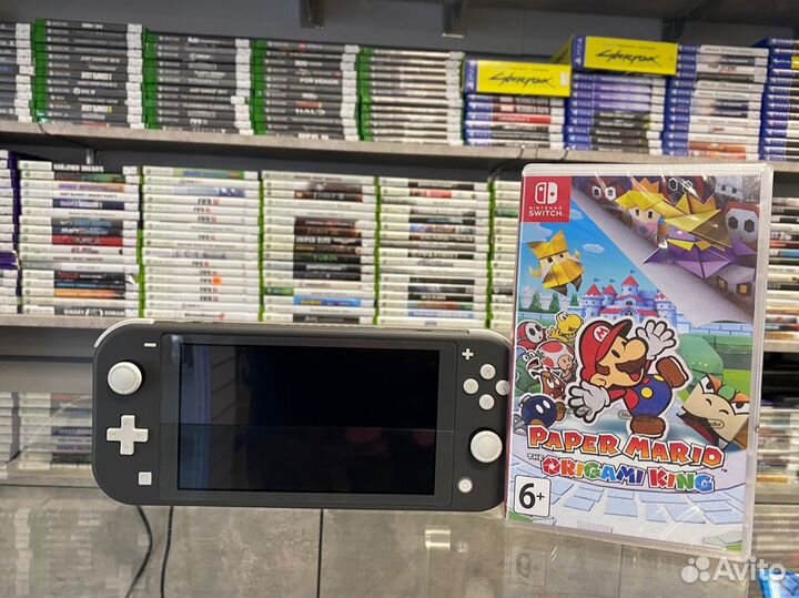 Nintendo Switch Lite + Игра Paper Mario