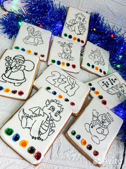 Пряник раскраска