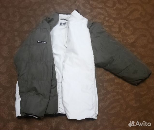 Пуховик мужской двухсторонний Reebok. Оригинал 60р