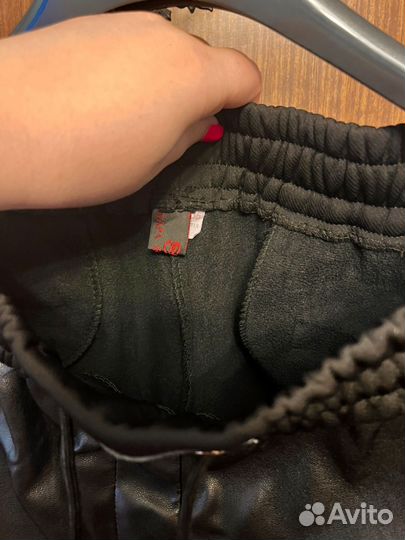 Брюки эко-кожа-текстиль