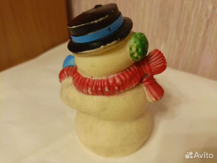 Резиновая игрушка снеговик СССР