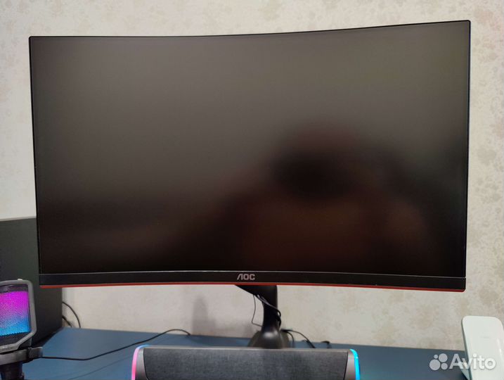 Монитор AOC C24G1 черный 23.6
