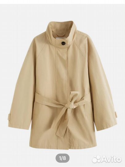 Тренч женский бежевый укороченный