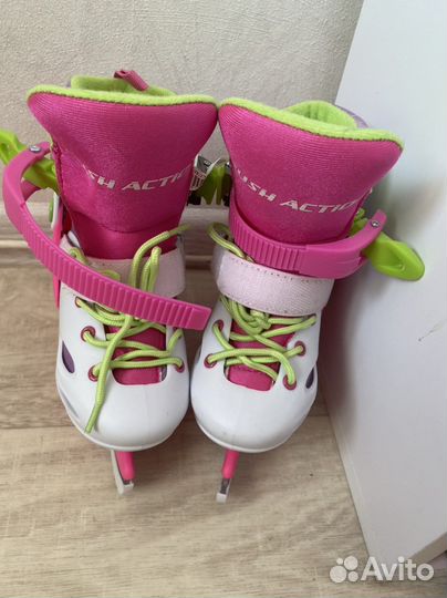Коньки для девочки 27-30 размер